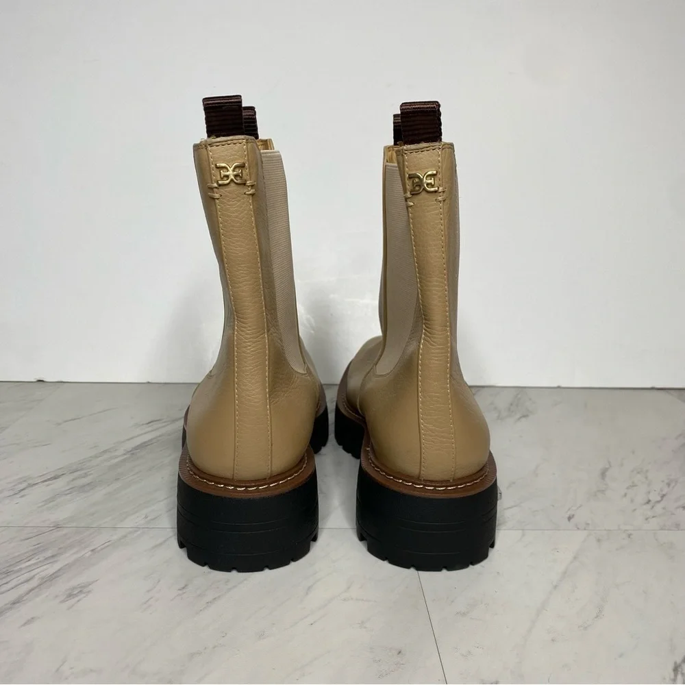 Sam Edelman Laguna Tan Leather Lug Sole Chelsea Boot 11M